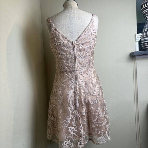 Speechless Juniors Shimmer Embroidered Lace Fit and Flare Dress Size 11 EUC - Picture 6 of 10